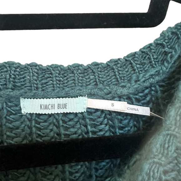 Kimchi Blue UO Crop Teal Knit Sweater in Women’s Size Small - Picture 4 of 13